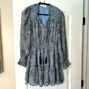 Aladore blue paisley dress